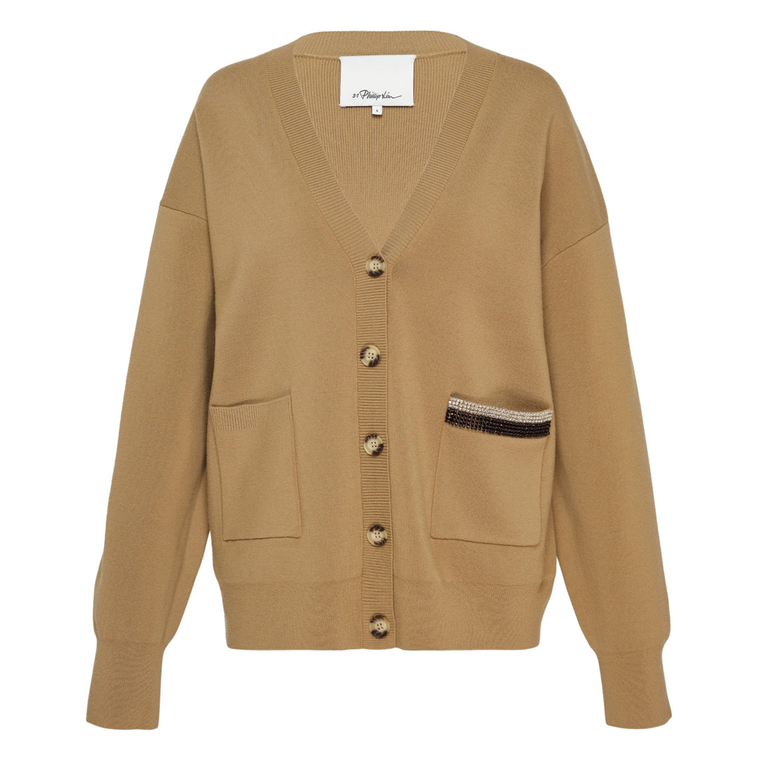Oversized V-Neck Cardigan