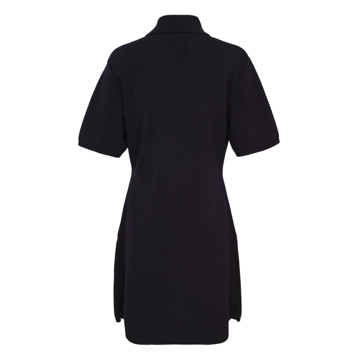 Short Sleeve Beaded Polo Mini Dress