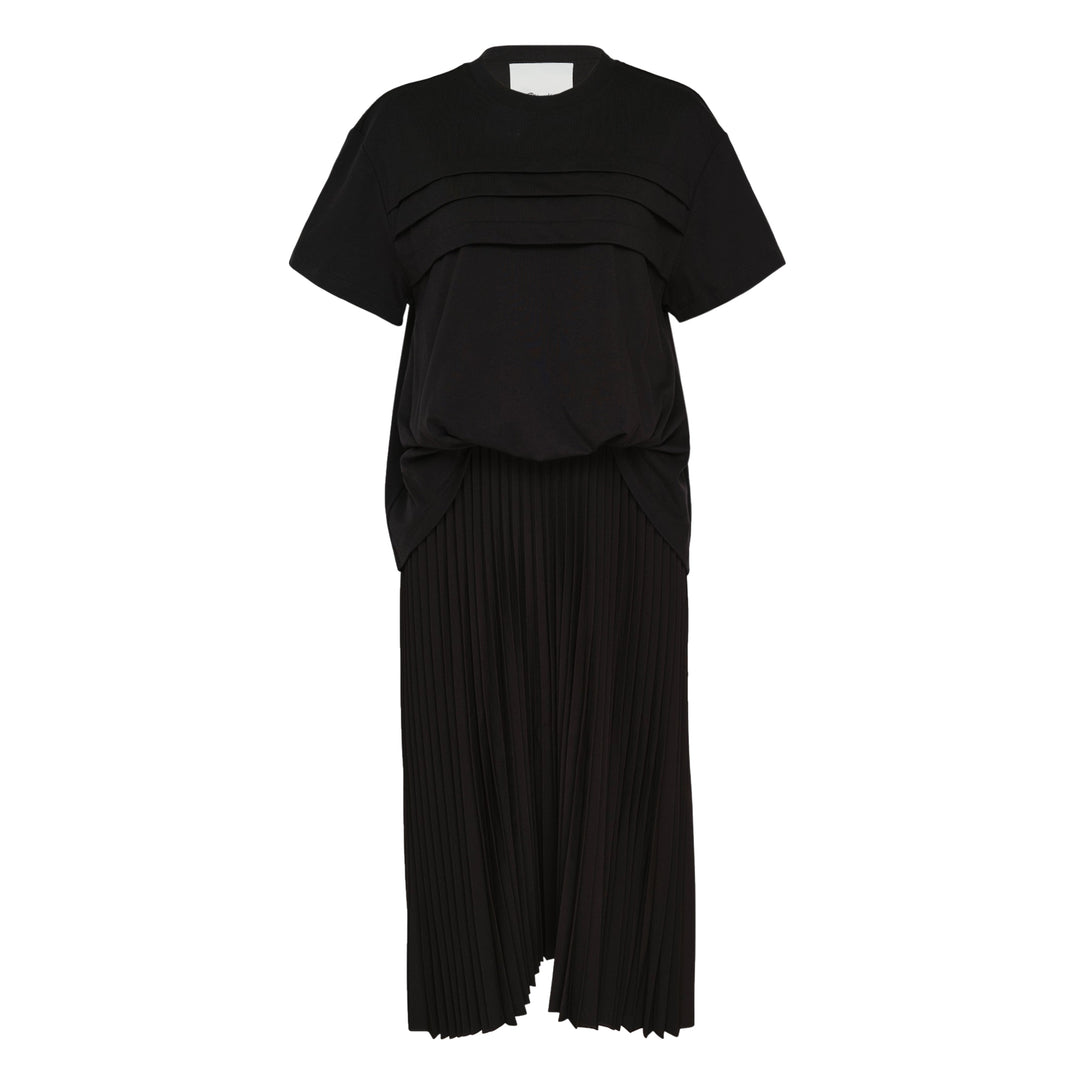 French Tucked T-Shirt Combo Dress