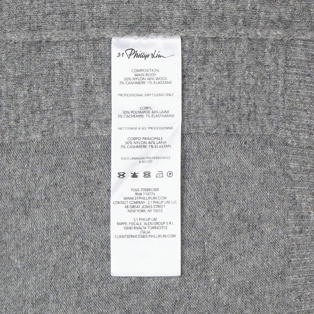 Wool Cashmere Blend Scoop Neck Vest