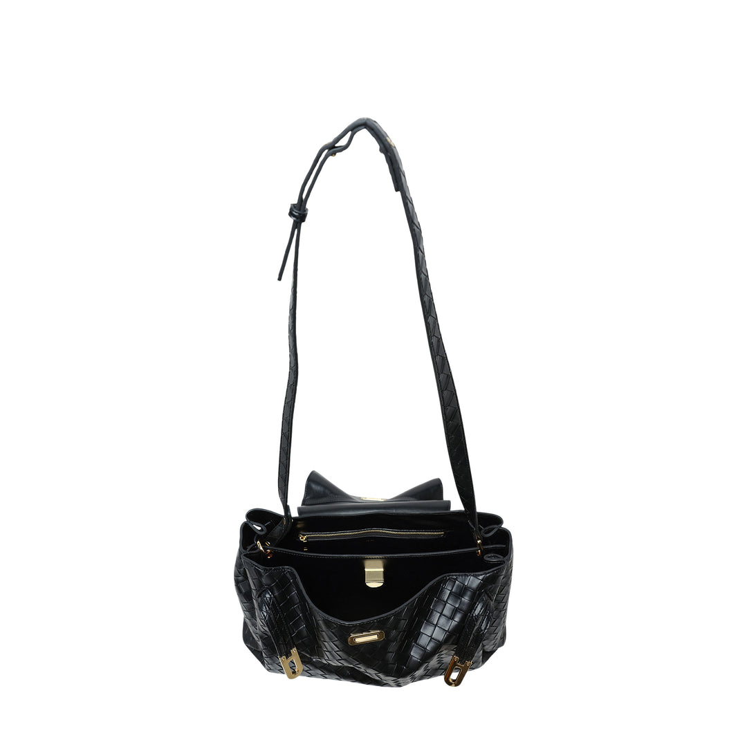 Rhea Large Woven Shoulder Bag