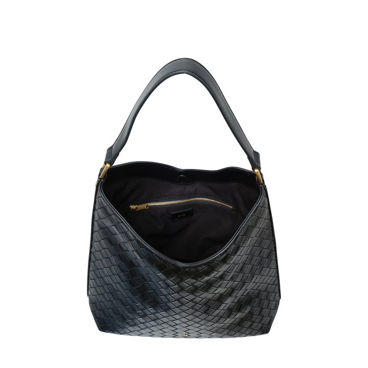 Aria Woven Texture Shoulder Bag