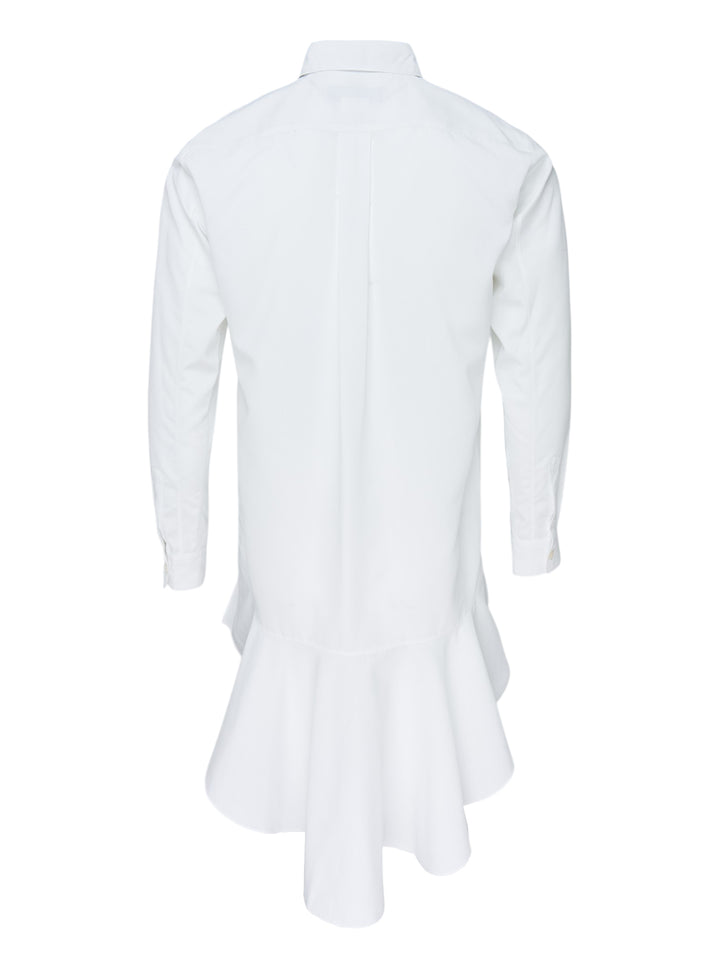 COMME des GARCONS BLACK Long Sleeve Frill Hem Shirt - view 2