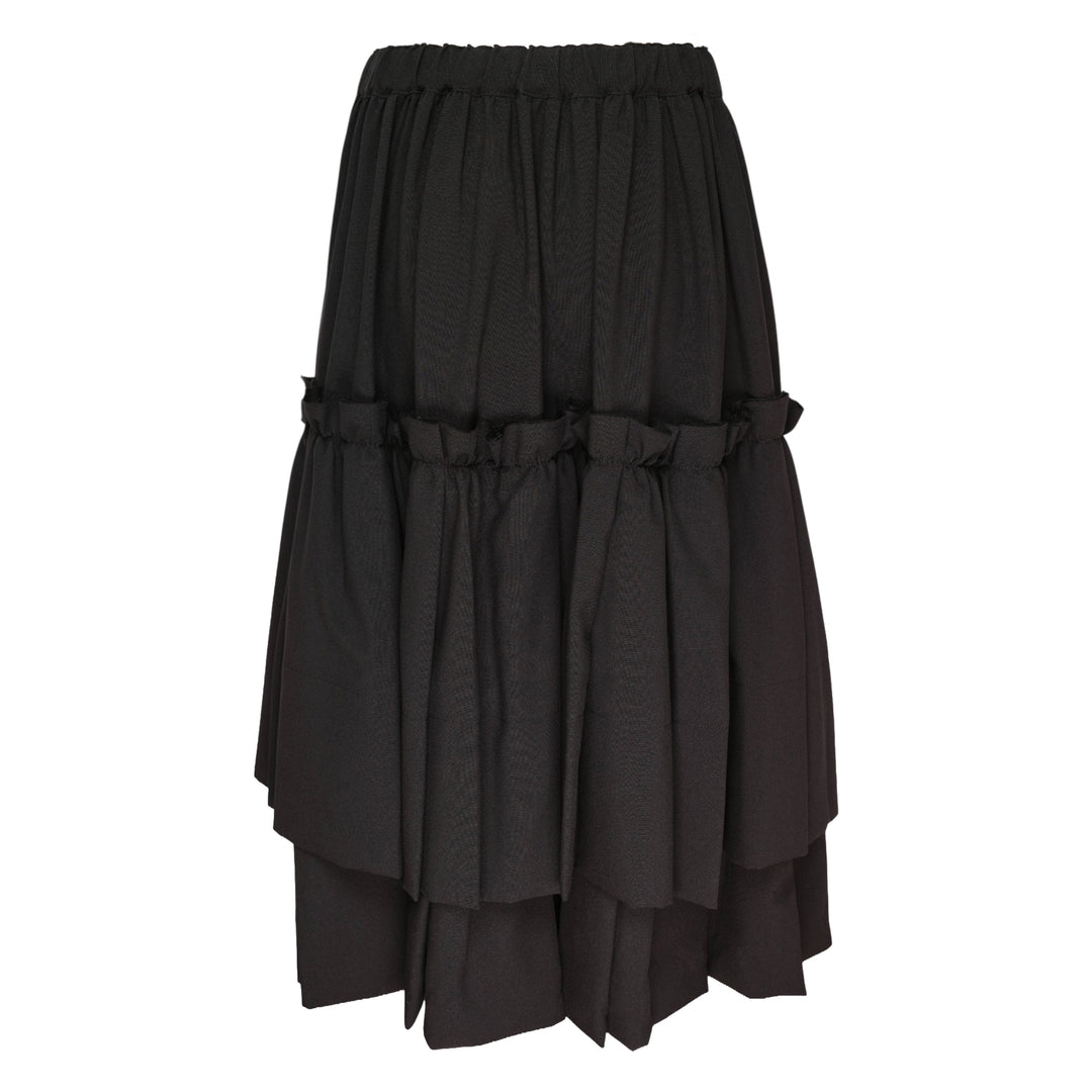 Tiered Ruffle Midi Skirt