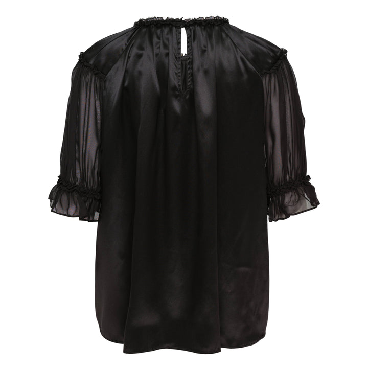 Alina Short Sleeve Silk Top