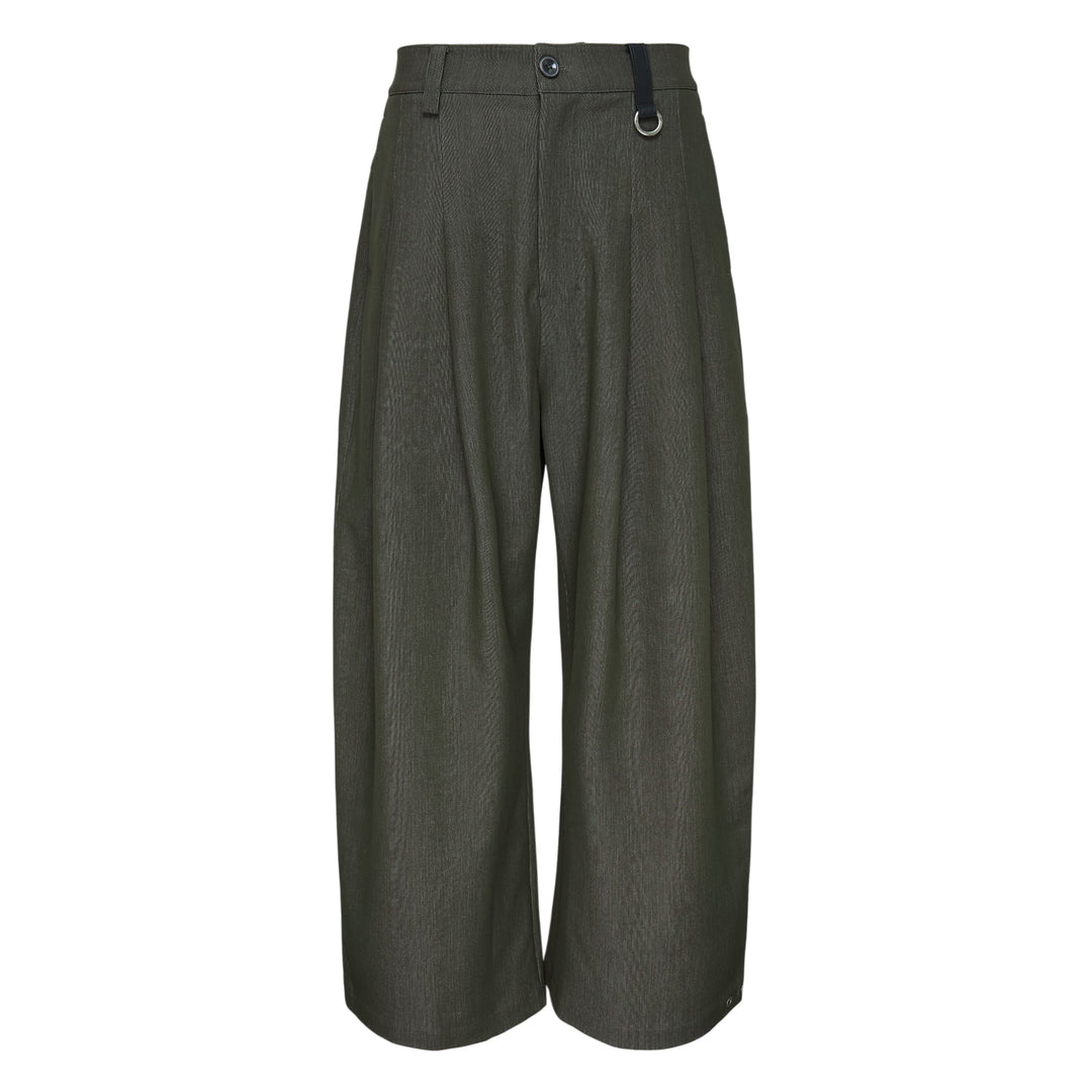 Pleated Wide-Leg Trousers