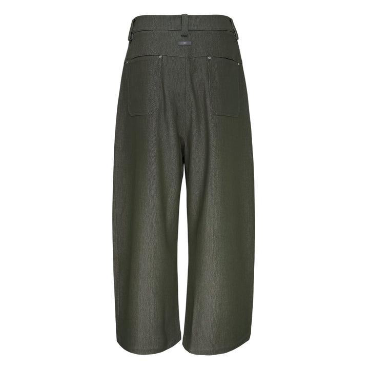 Pleated Wide-Leg Trousers