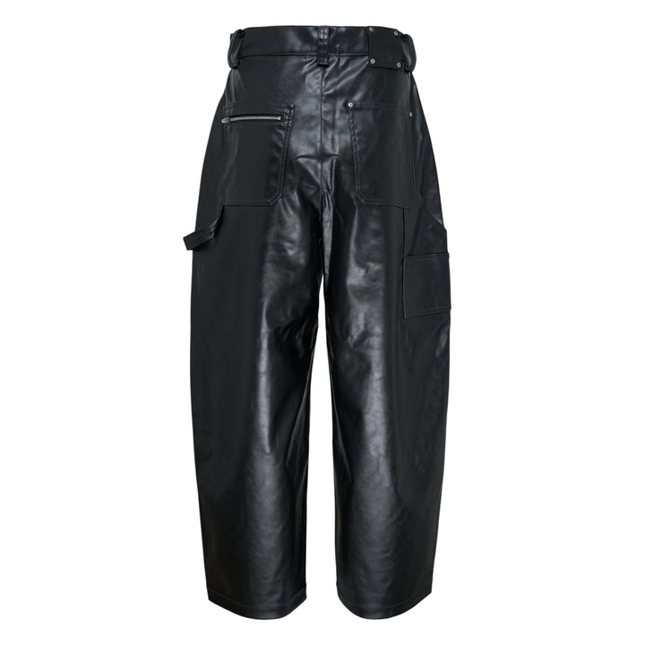 Faux Leather Wide Pants