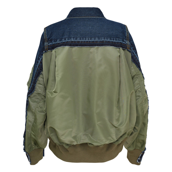Denim x Nylon Twill Jacket