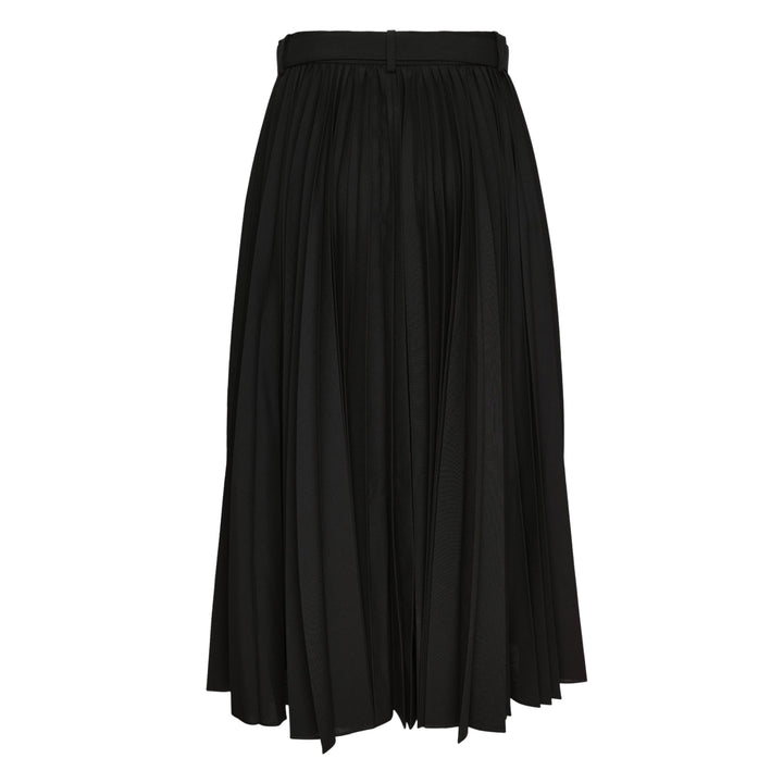 Belted Suiting Midi Skirt