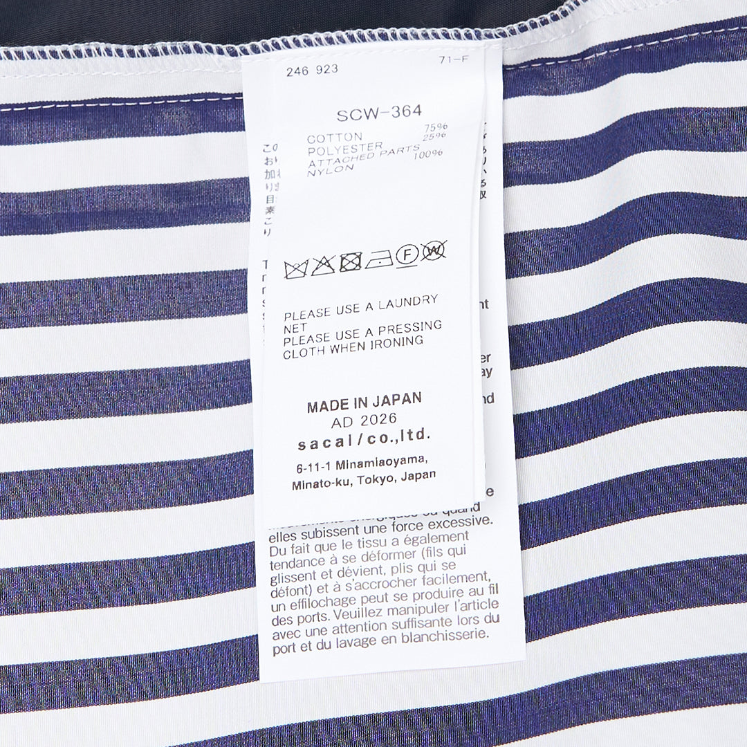 Cotton Poplin Nylon Twill Shirt