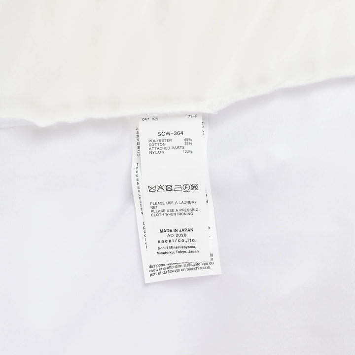 Cotton Poplin Nylon Twill Shirt