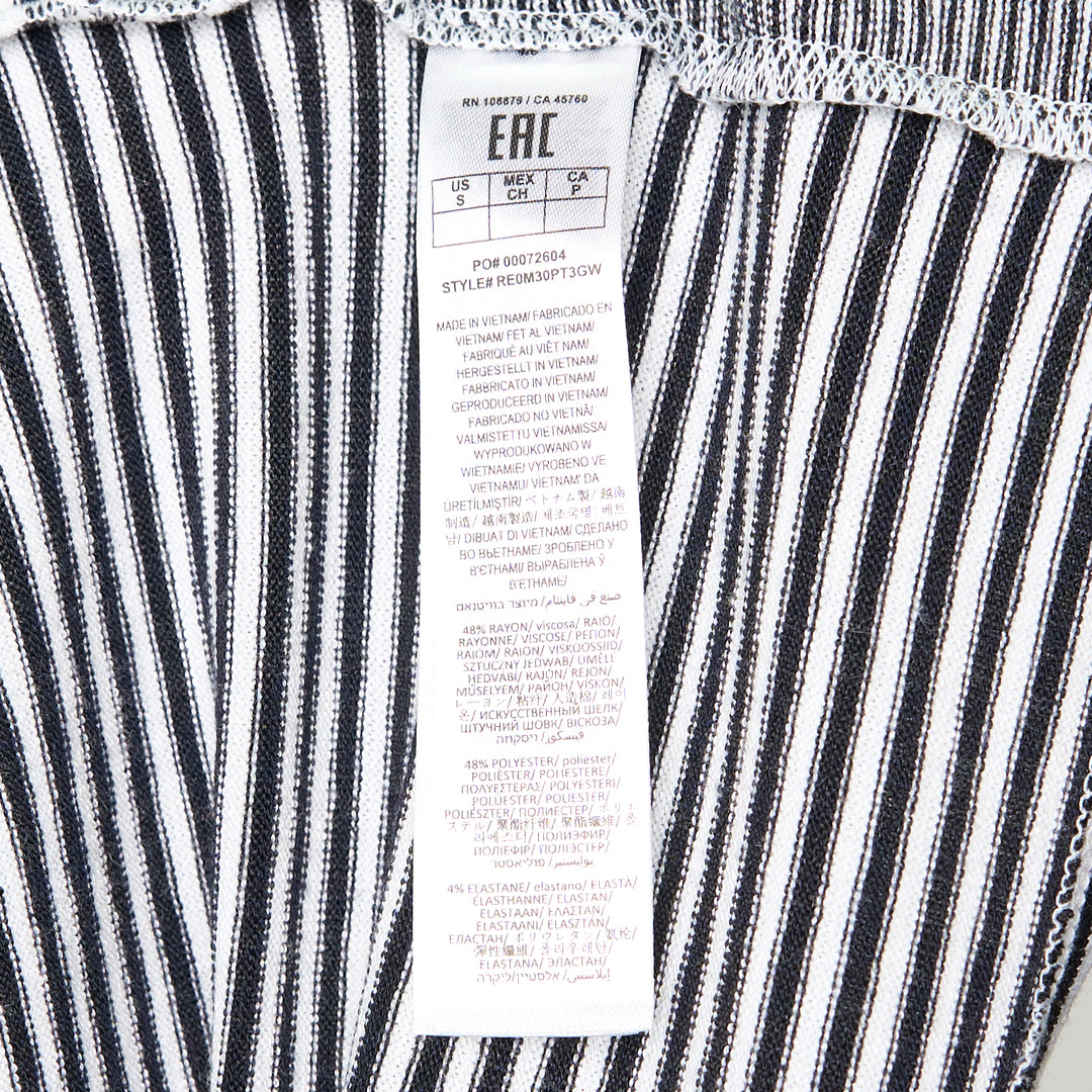 Knit Button Stripe Polo