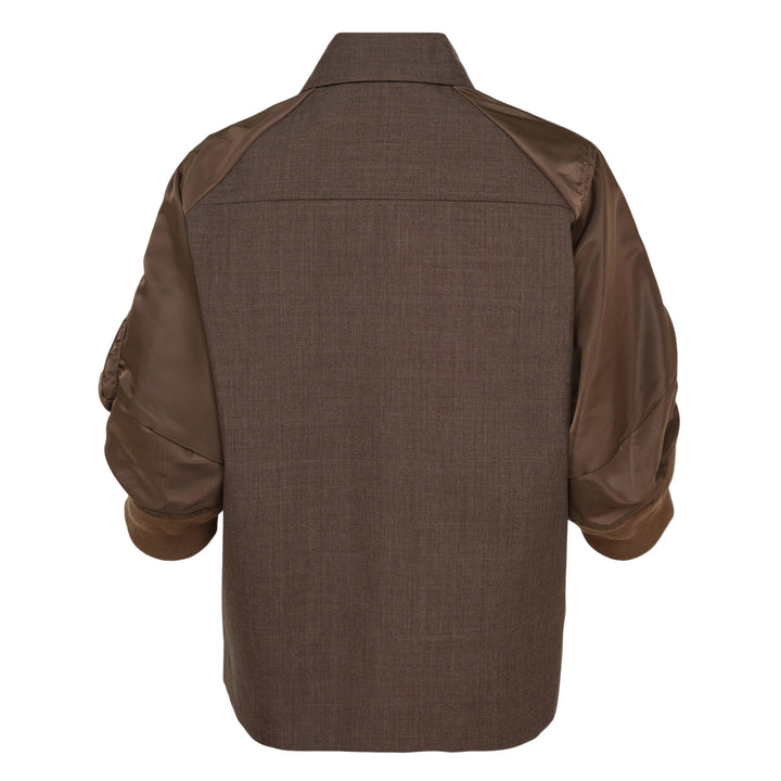 Suiting Nylon Twill Shirt Jacket