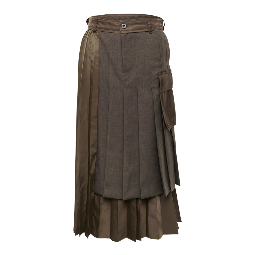 Suiting Nylon Twill Skirt