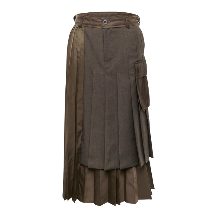Suiting Nylon Twill Skirt