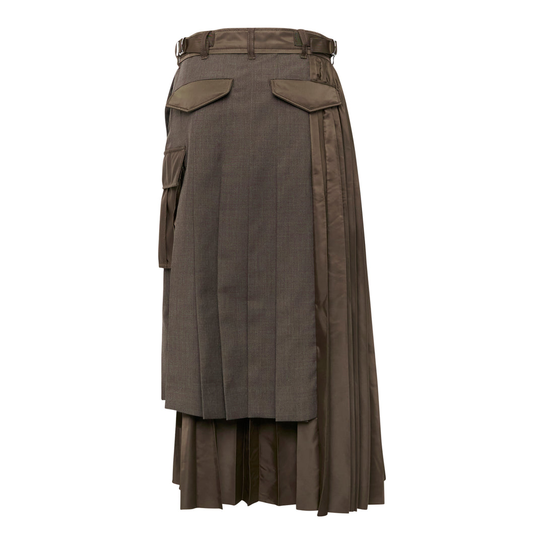 Suiting Nylon Twill Skirt