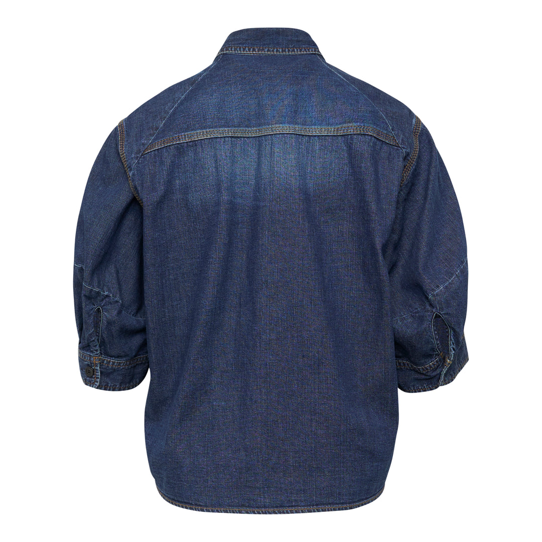 Cropped Denim Shirt