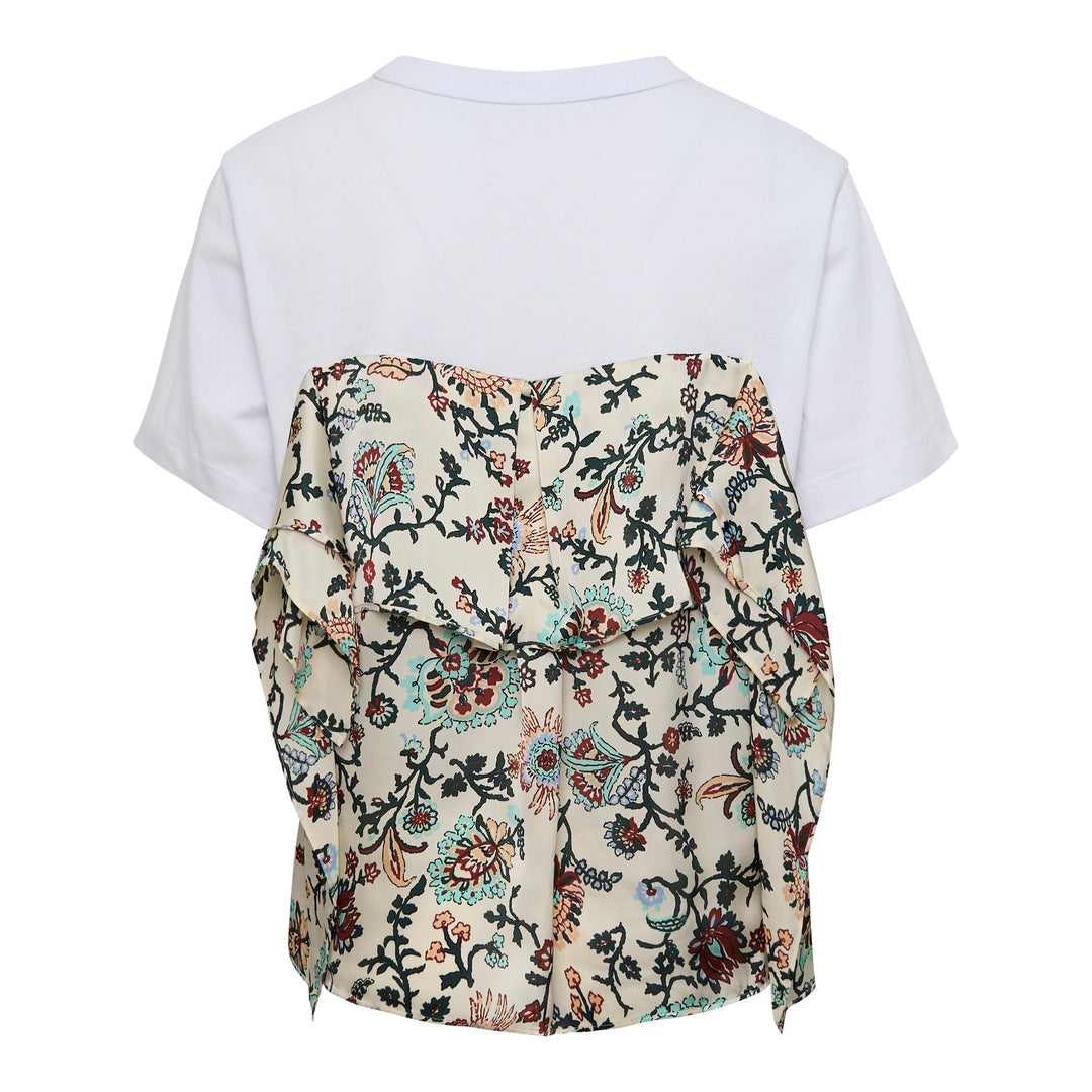 Floral Print Cotton Jersey Tee