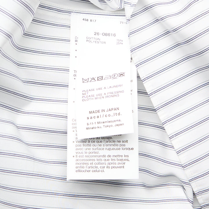 White Poplin Scarf Shirt