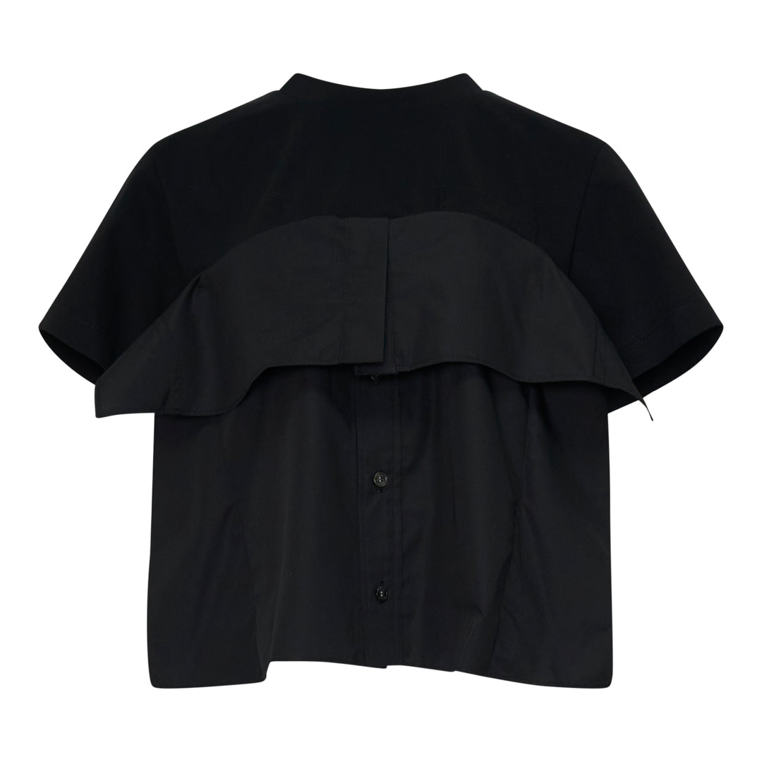 Poplin Cotton Jersey T-Shirt