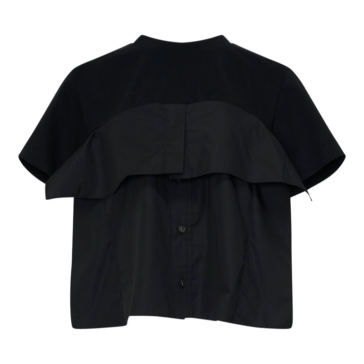 Poplin Cotton Jersey T-Shirt