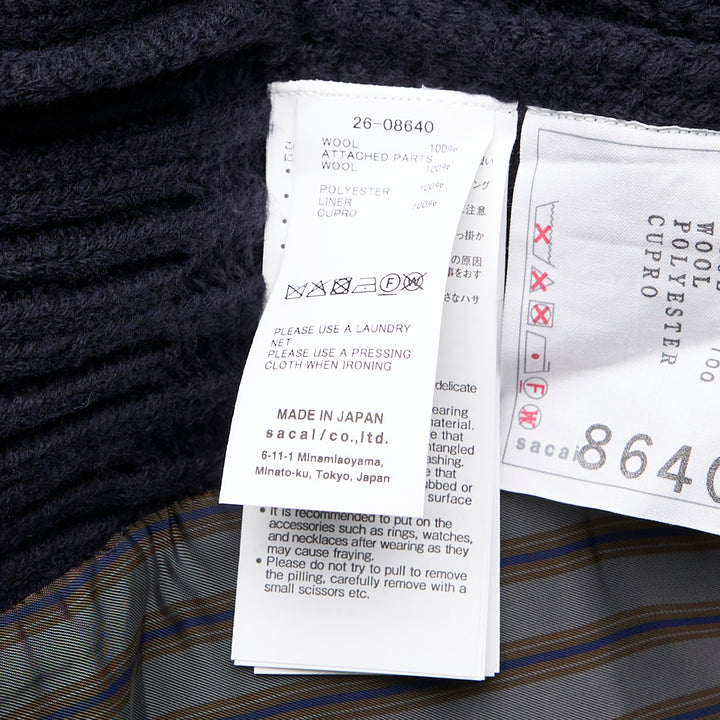 Wool Melton Knit Blouson