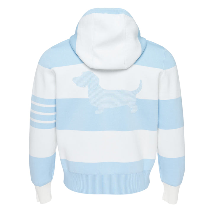 Rugby Stripe Zip Hoodie