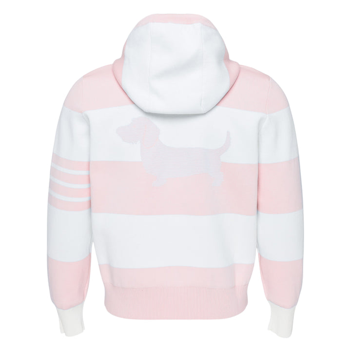 Rugby Stripe Zip Hoodie