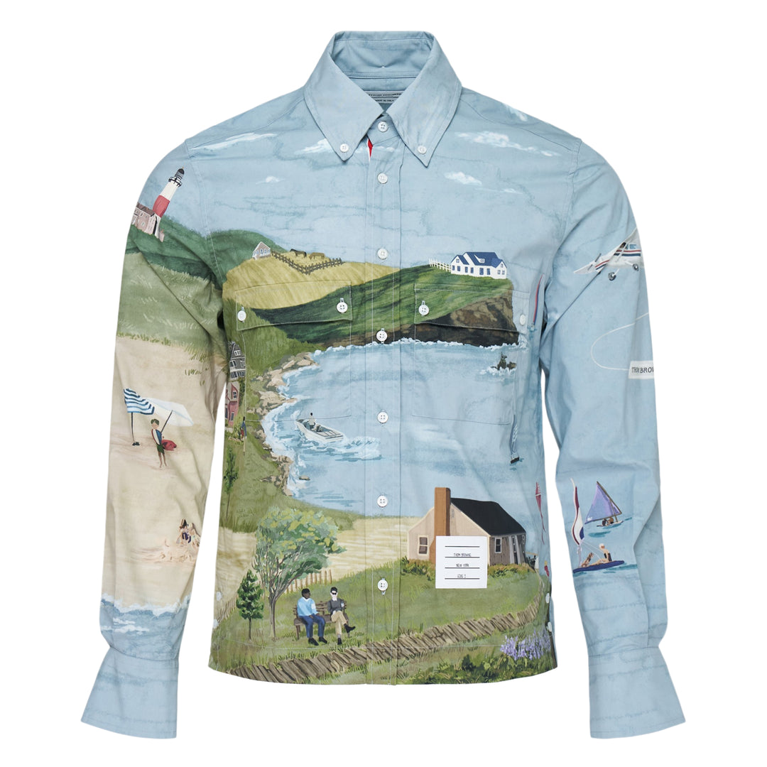 Coastal Scene Utility Shirt