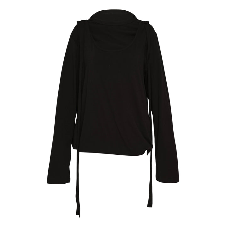 Strap Detail Long Sleeve Tee