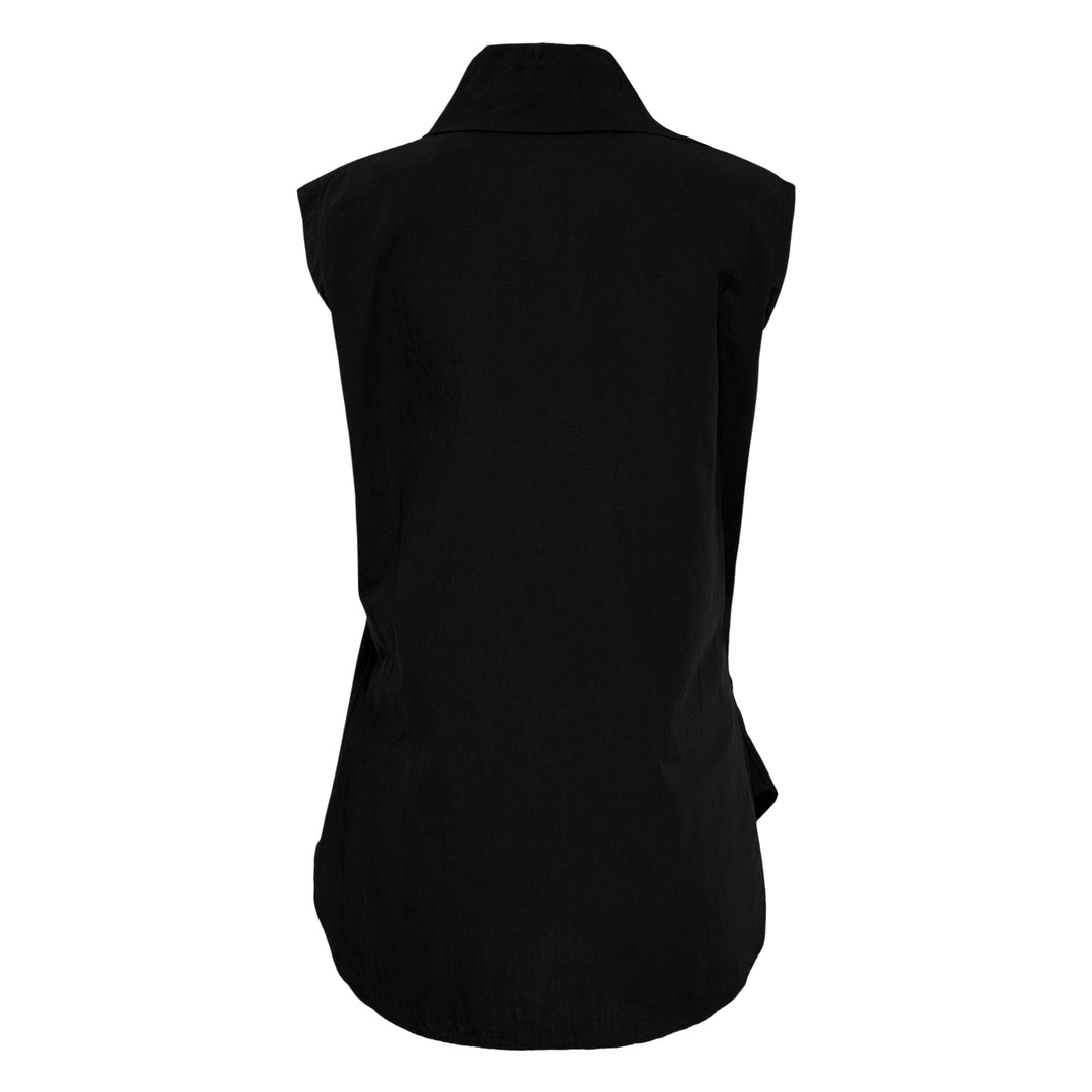 Wrap Knot Sleeveless Shirt