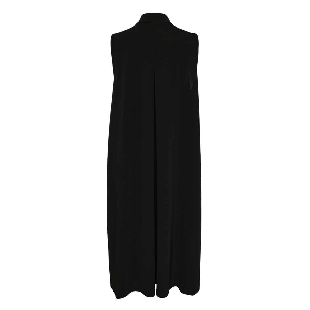 Sleeveless Stand Collar Dress