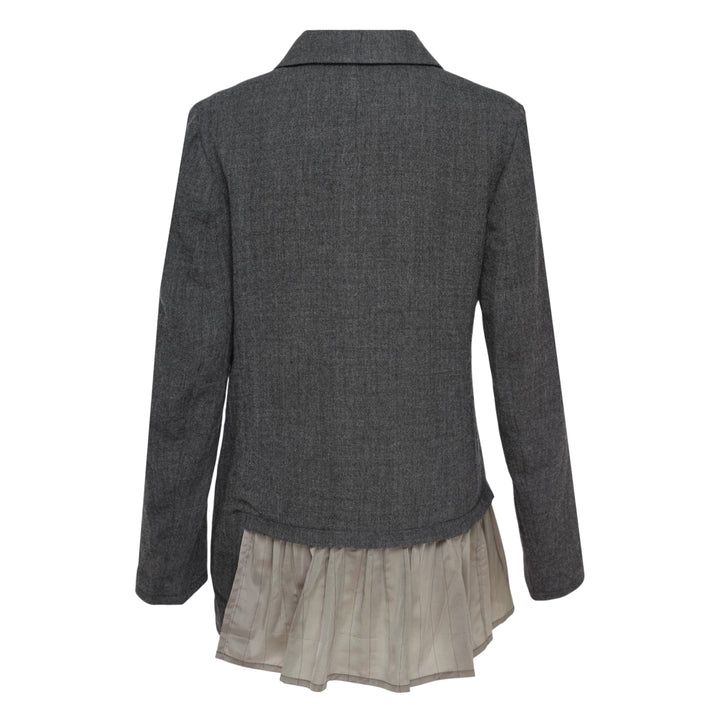 Gathered Asymmetric Blazer