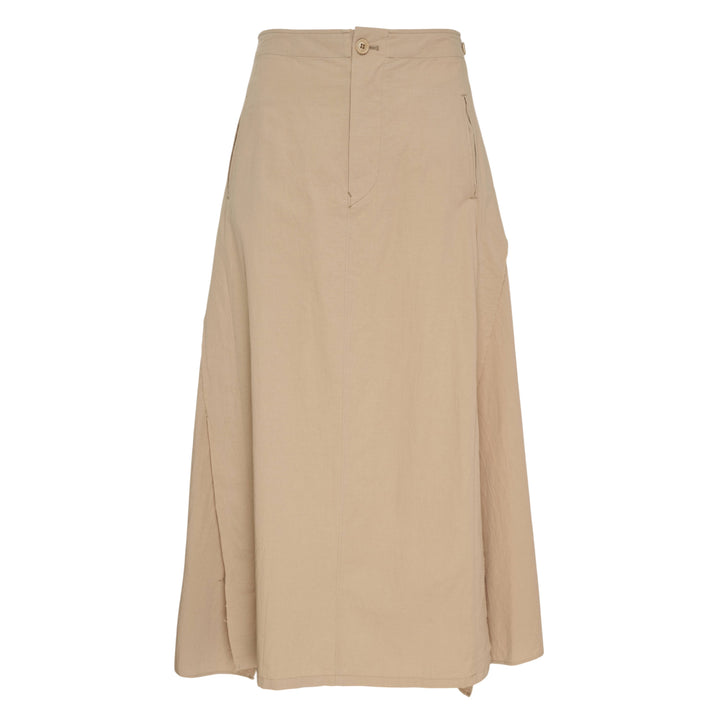 Panel Flare Midi Skirt