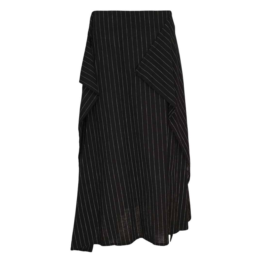 O-Wrap Flare Skirt
