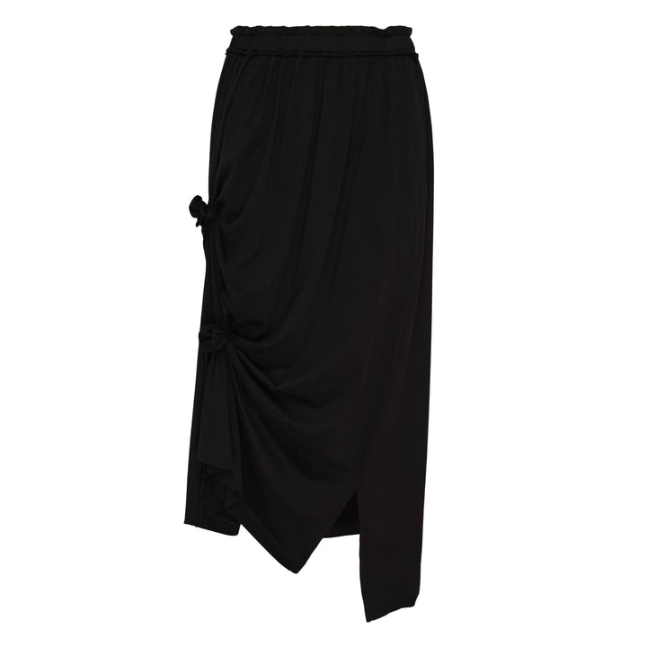 Lace-Up String Asymmetric Skirt
