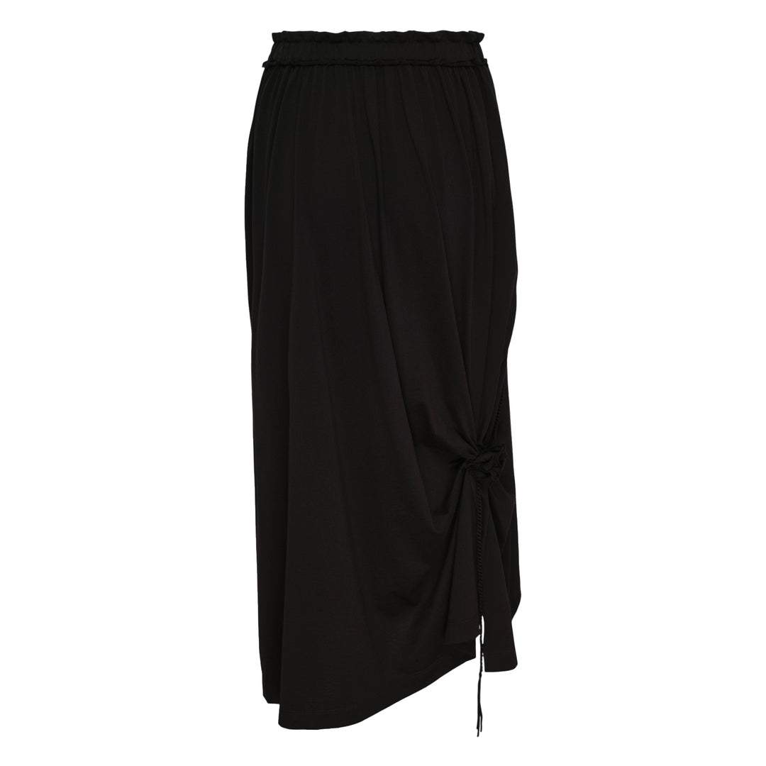 Lace-Up String Asymmetric Skirt
