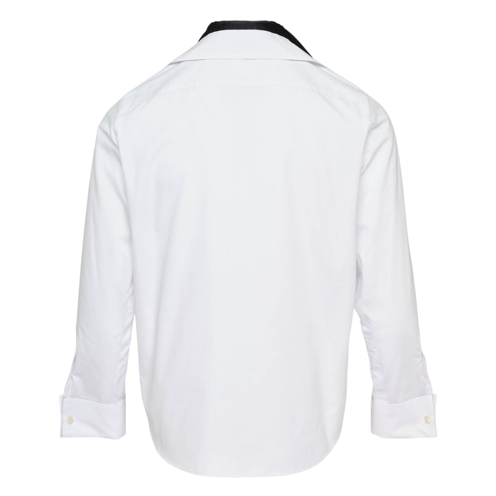 Poplin Shirt with Satin Tie