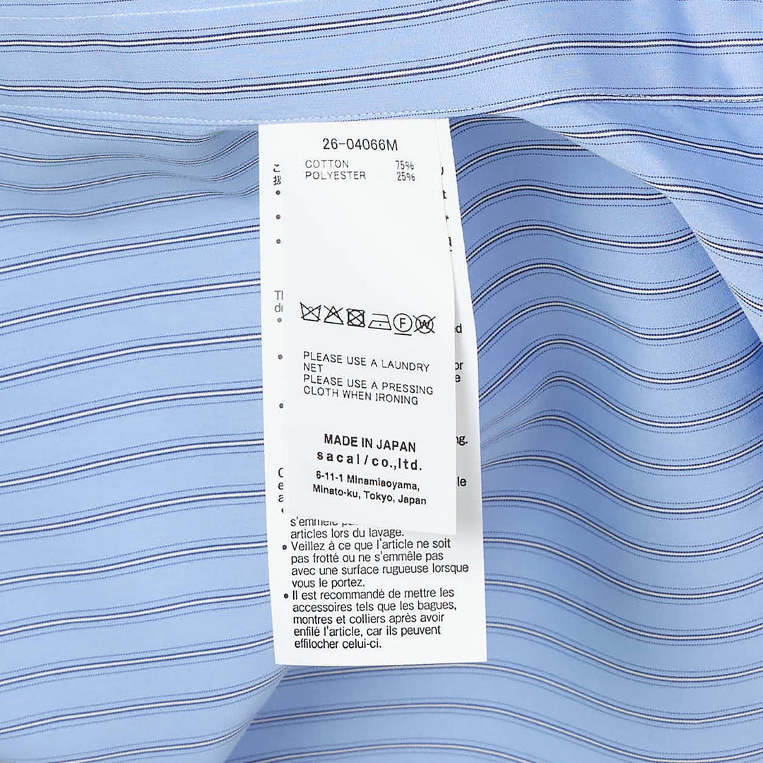 Poplin Striped Hoodie Jacket