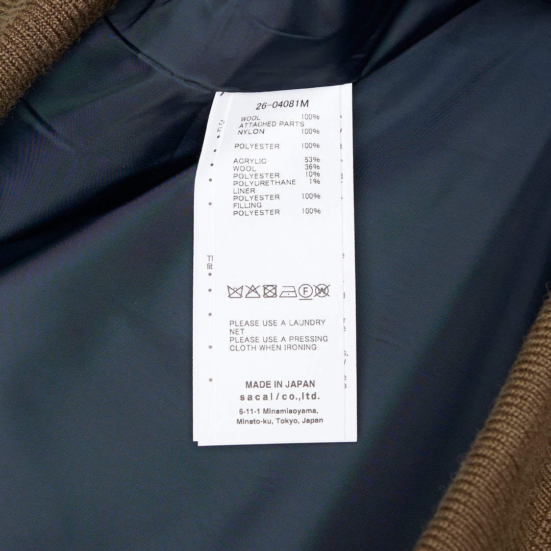 Wool Melton Fur Collar Blouson
