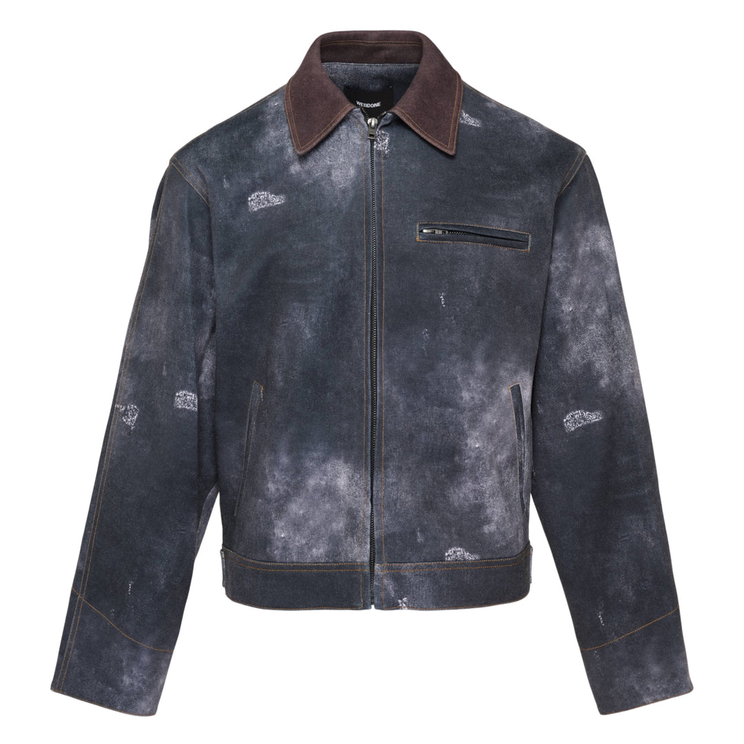 Black Trompe L'Oeil Denim Jacket