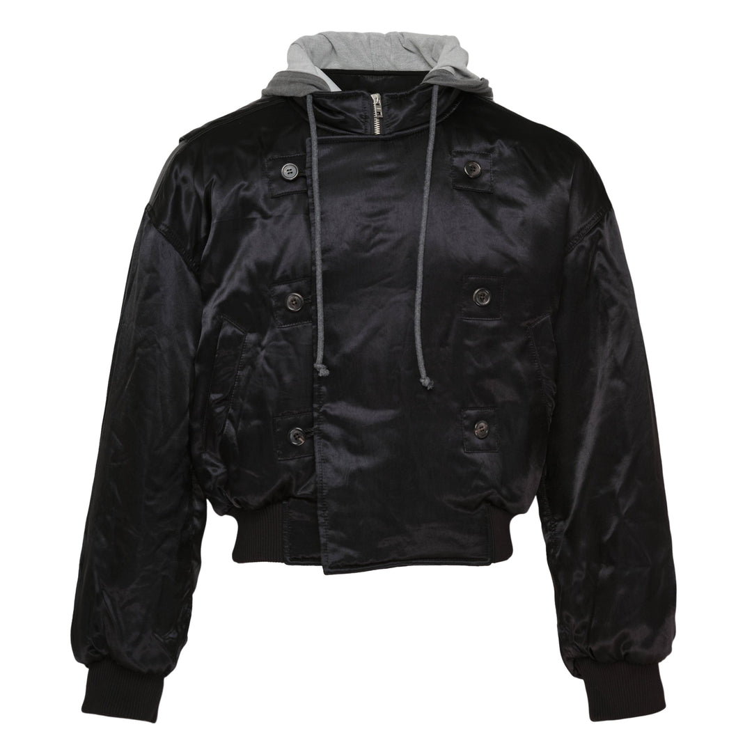 Double Hoodie Bomber Jacket