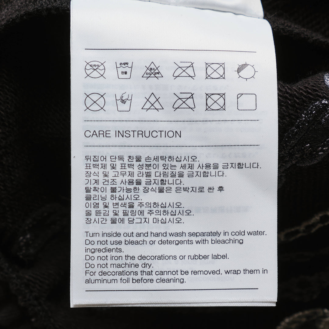 Black Chain Graphic Sweatpants