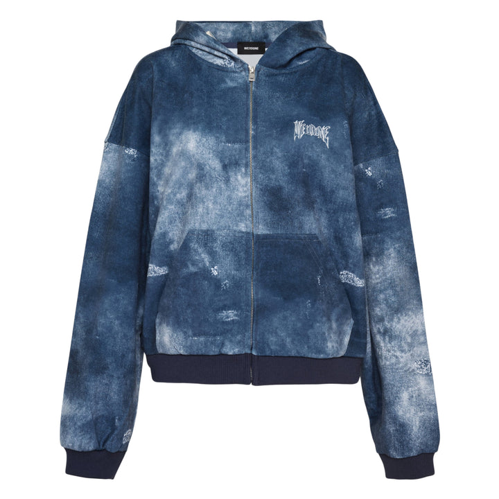 Trompe L'Oeil Denim Print Hoodie