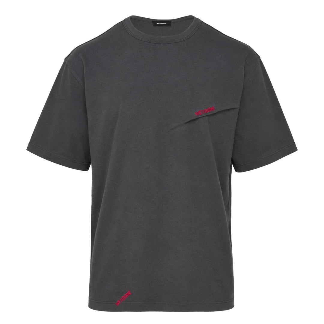 Logo Pin-Tucked Tee
