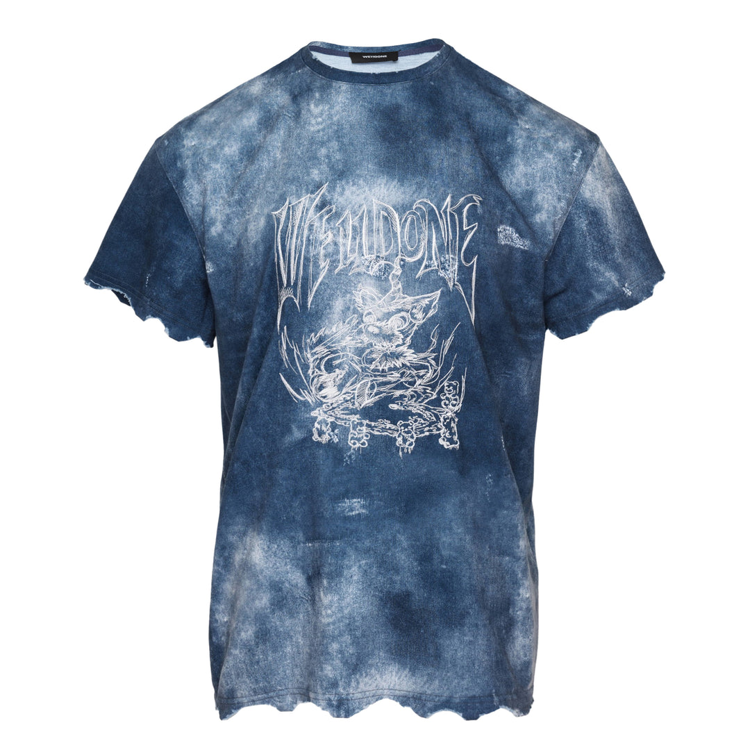 Trompe L'Oeil Denim Print Tee