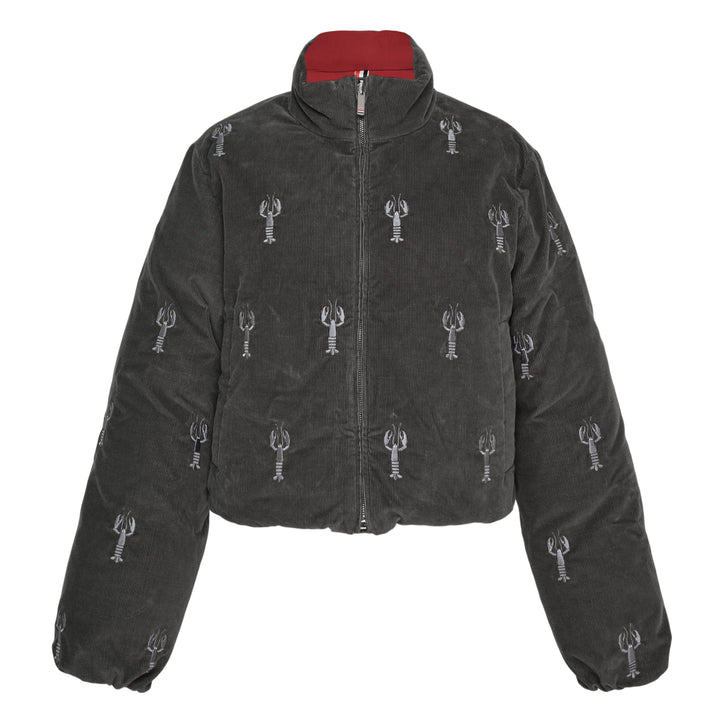 Lobster Reversible Cropped Puffer Jacket