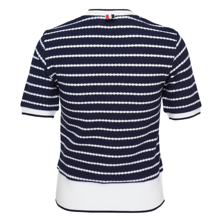 Stripe Short Sleeve Rib Tee