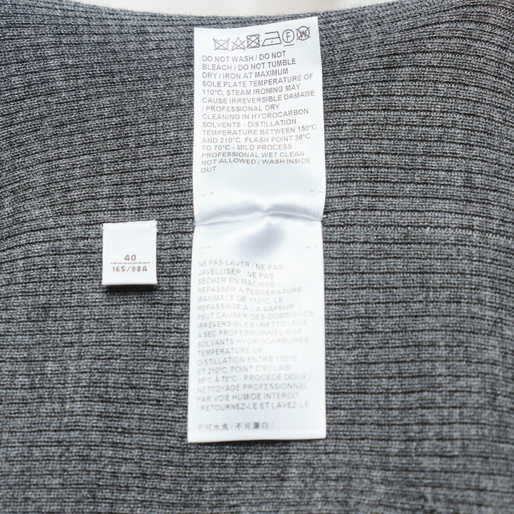 Rib Stitch Crew Neck Cardigan
